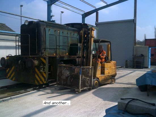 2nd stillage parked in unfinished shed