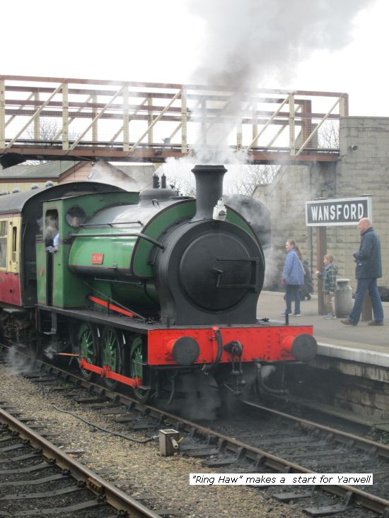 Ring Haw & train leave Wansford for Yawell