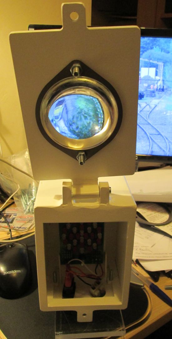 Inside of new code light box