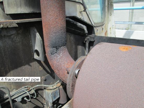 Cheedale's fractured tail pipe