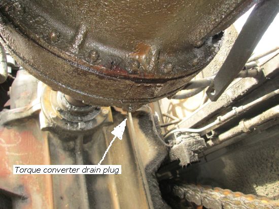 Cheedale torque converter drain plug