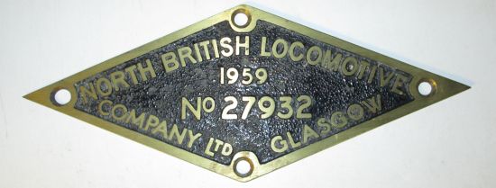 North British builders plate