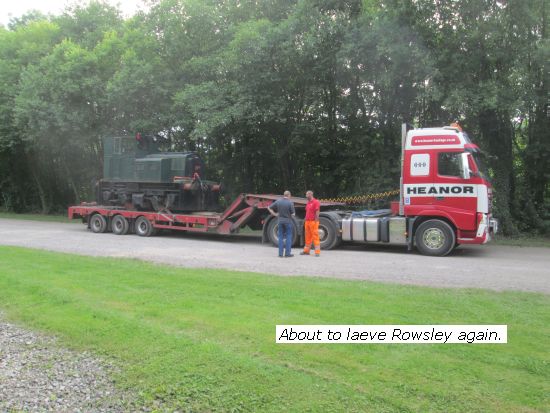 Pluto about to leave Rowsley again
