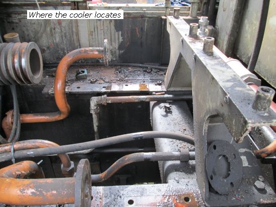 14901 showing where the cooler locates
