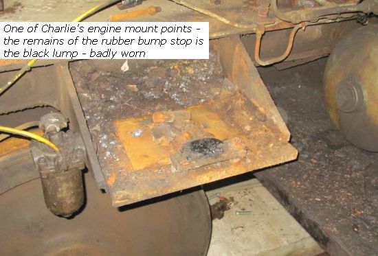 One of Charlie's engine mount points
