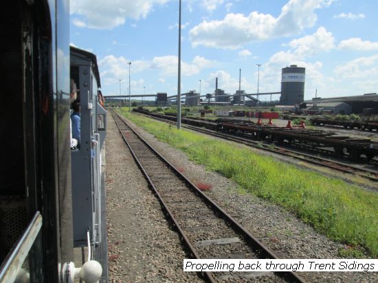 Propelling through Trent sidings