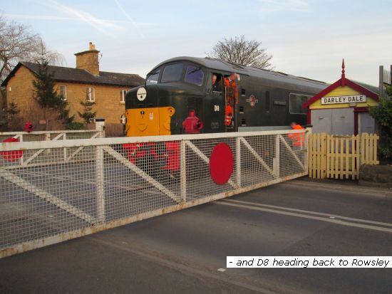 D8 heading back to Rowsley