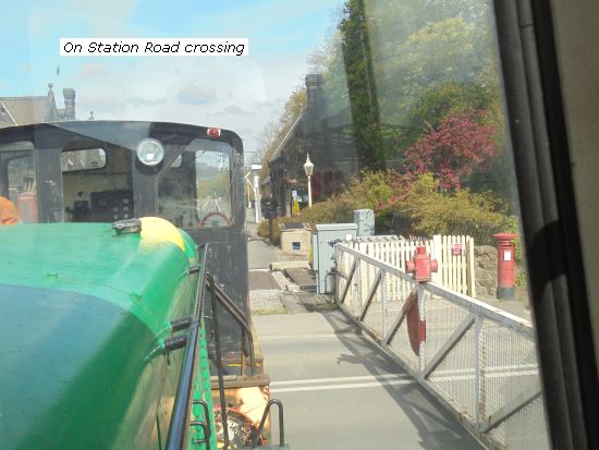 Convoy on Station Rd crossing