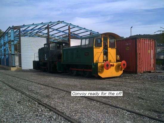Convoy prepares for the off