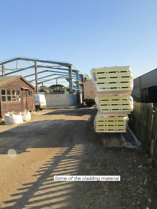 Some of the cladding panels