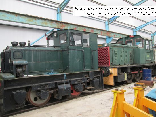 Pluto and Ashdown behind the new green wall