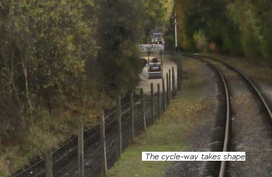 Cycle way taking shape