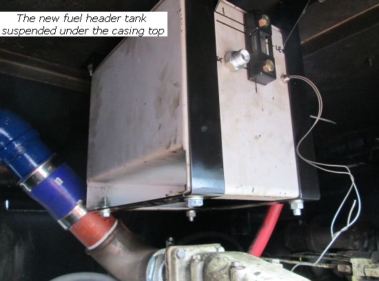 14 901's new fuel header tank in place