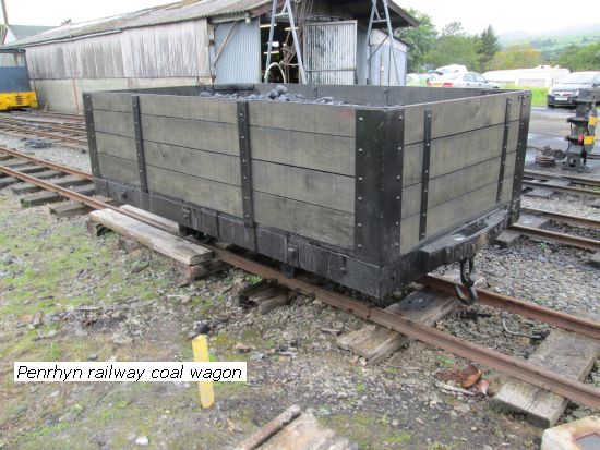 Bala Lake Railway - Penrhyn railway coal wagon
