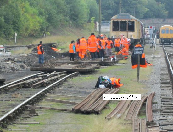 Winksworth yard relaying