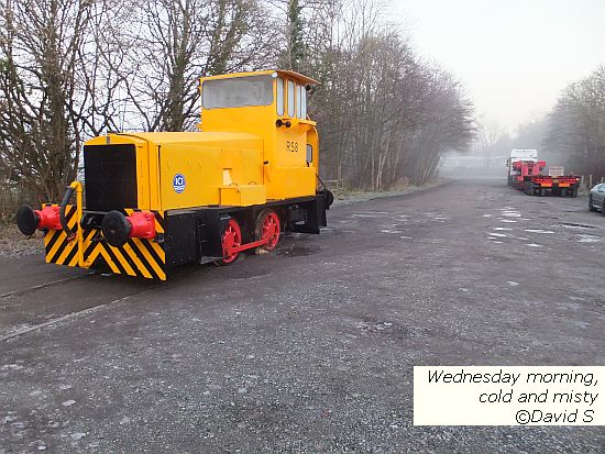 Frost inside & outside the cab of RS8, parked in Rowsley yard copyright David S
