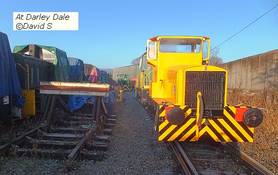 RS8 & ex-YEC loco arrive at Darley Dale copyright David S