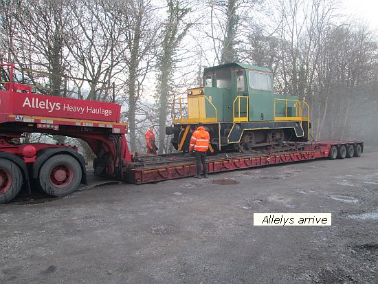 Alleys arrive with ex-YEC loco