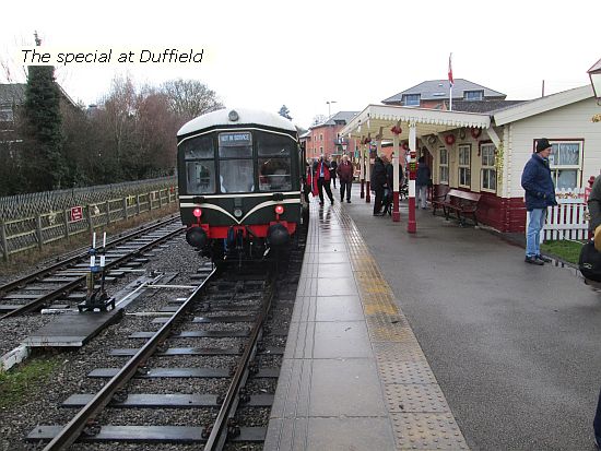 Single car dmu "Iris" members special at Duffield