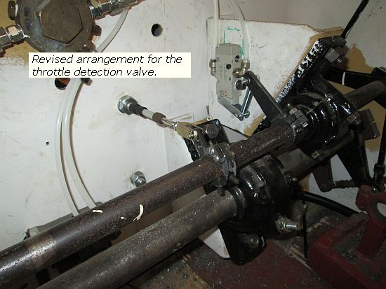 RS8, revised throttle detection valve arrangement
