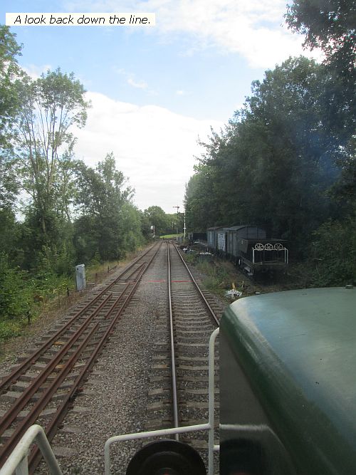 View down the line at Midsomer Norton