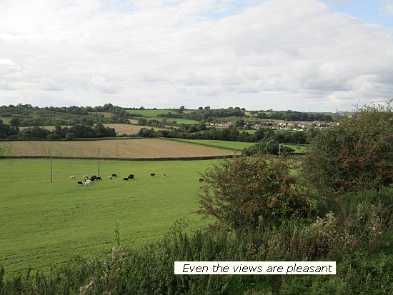 General view of the Somerset countryside from the line