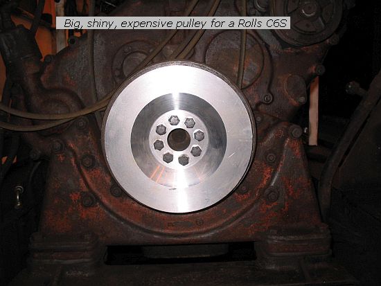 Big shiney pulley for a Rolls C6S