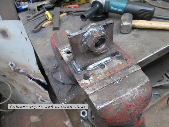 Cylinder top mount in fabrication
