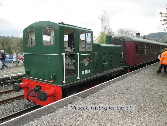 The 03 at Matlock, waiting for the "off"