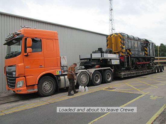 Class 08 loaded at Crewe