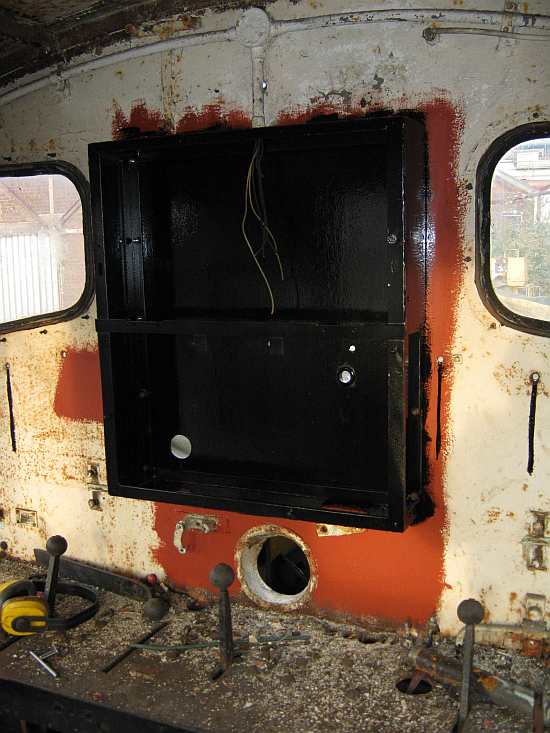 New instrument panel frame is fitted