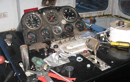 New gauges added to Tom's control desk