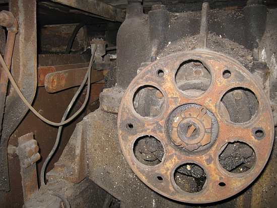 Front of the final drive gearbox