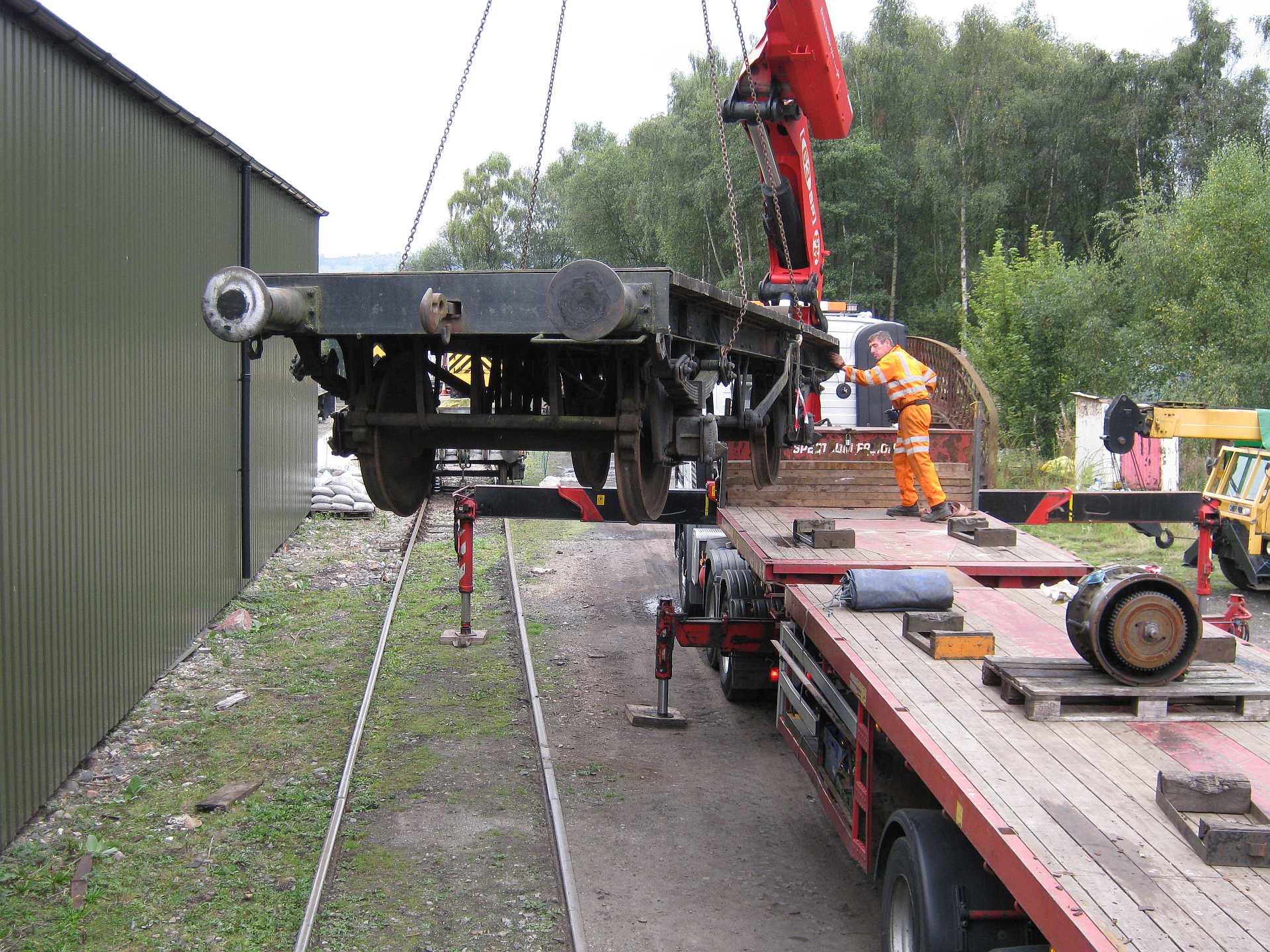 Unloading at Rowsley