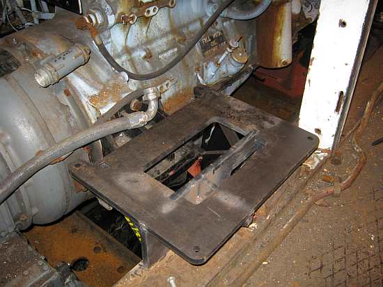 D2128 exhauster base placed in position
