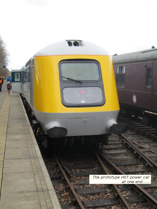 Prototype HST power car at one end