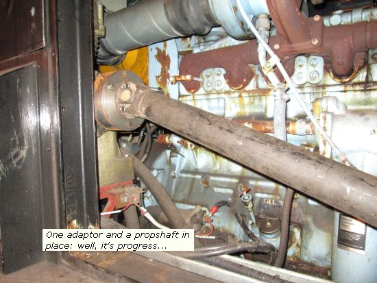 03 901 - one adapter and prop shaft in place