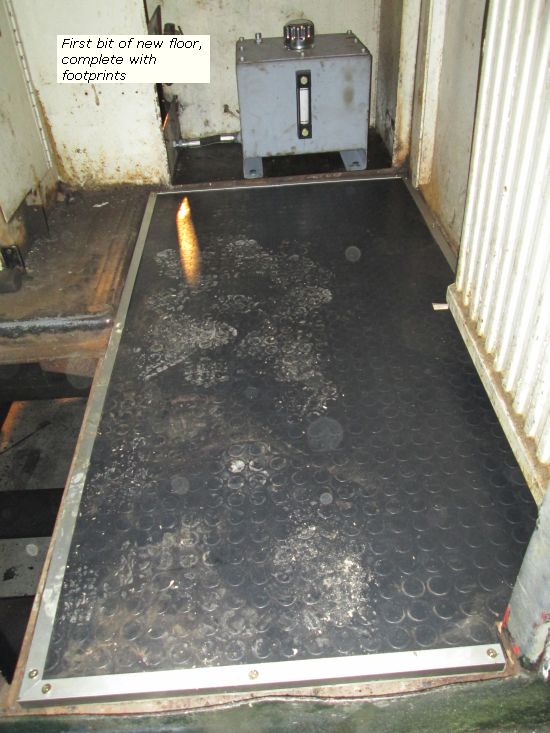 First part of Charlie's new floor