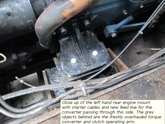 Close up of Charlie's new engine mount