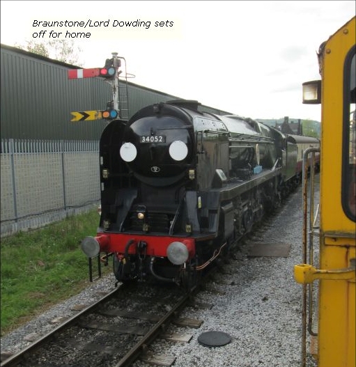 Braunstone/Lord Dowding sets off for home